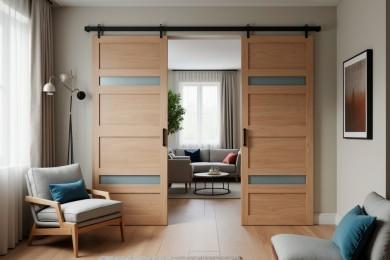 Раздвижные двери для гостиной: особенности