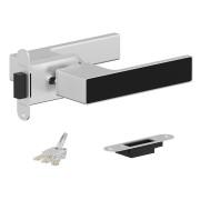 Ручка-защёлка Bravo KM-900/01 SC МатХром/BBlack