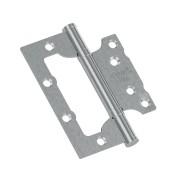 Петля без врезки стальная HFS-1-2B 100*75*2,5 SChrome (МатХром)