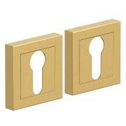 Накладка цилиндровая на квадратной розетке AS-1CL SGold (МатЗолото)