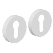 Накладка цилиндровая на круглой розетке AR-7CL SWhite (МатБелый)