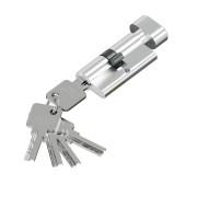 Цилиндр ключ/фиксатор FZZ-6.3S 56(28/28) SChrome (МатХром)