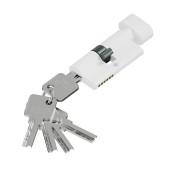 Цилиндр ключ/фиксатор FZZ-6.3S 56(28/28) SWhite (МатБелый)