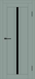 Межкомнатная дверь с экошпоном ДП DIM I-9 Gloomy sky Matt Lacobel Black
