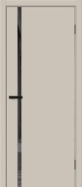 Межкомнатная дверь ПЭТ Браво-0.40.П Cream Silk / Mirox Grey
