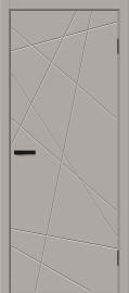 Межкомнатная дверь с покрытием винил Граффити-5.Д Grey Pro