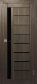 Межкомнатная дверь с экошпоном ДП DIM I-2 Choco Wood Lacobel Black