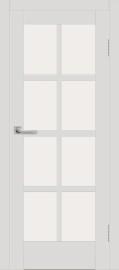 Межкомнатная дверь с экошпоном ДП DIM I-14 Smoky Matt Сатинато Белый