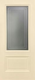 Межкомнатная дверь ДП DIM Enamel B-2.1 Слоновая Кость Фотопечать Белое