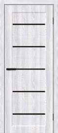 Межкомнатная дверь с экошпоном Мода-22 Riviera Ice / Black Shine