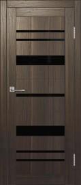 Межкомнатная дверь с экошпоном ДП DIM I-16 Choco Wood Lacobel Black