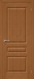 Межкомнатная шпонированная дверь Статус-14 Орех файн-лайн