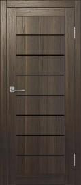 Межкомнатная дверь с экошпоном ДП DIM I-3 Choco Wood Lacobel Black