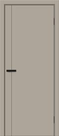 Межкомнатная дверь ПЭТ Браво-0.10.П Clay Silk / Black Silk