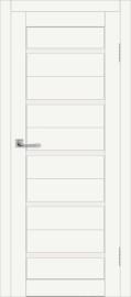 Межкомнатная дверь с экошпоном ДП DIM I-1 Crystal Matt Сатинато Белый