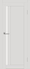 Межкомнатная дверь с экошпоном ДП DIM I-19.1 Smoky Matt Сатинато Белый