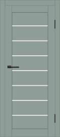 Межкомнатная дверь с экошпоном ДП DIM I-3 Gloomy sky Matt Сатинато Белый