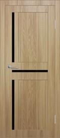 Межкомнатная дверь с экошпоном ДП DIM I-5.1 Sandy Wood Lacobel Black