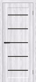 Межкомнатная дверь с экошпоном Мода-22 Riviera Ice / Black Line