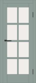 Межкомнатная дверь с экошпоном ДП DIM I-14 Gloomy sky Matt Сатинато Белый