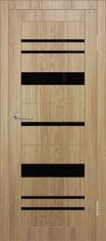 Межкомнатная дверь с экошпоном ДП DIM I-16 Sandy Wood Lacobel Black