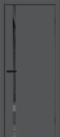 Межкомнатная дверь ПЭТ Браво-0.40.П Stormy Silk / Mirox Grey