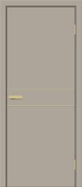 Межкомнатная дверь ПЭТ Браво-0.24.П (SG:P3) Clay Silk / Sgold