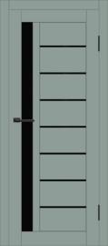Межкомнатная дверь с экошпоном ДП DIM I-2 Gloomy sky Matt Lacobel Black