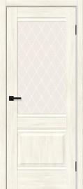 Межкомнатная дверь с экошпоном Прима-3 Nordic Oak/White Crystal