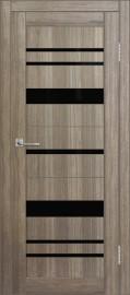 Межкомнатная дверь с экошпоном ДП DIM I-16 Taupe Wood Lacobel Black