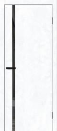 Межкомнатная дверь с экошпоном Браво-0.40.П Snow Art / Mirox Grey