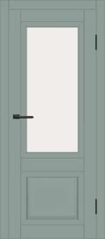 Межкомнатная дверь с экошпоном ДП DIM I-21 Gloomy sky Matt Сатинато Белый