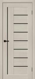 Межкомнатная дверь с экошпоном Браво-29 Cream Melinga / Black Shine
