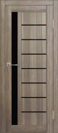 Межкомнатная дверь с экошпоном ДП DIM I-2 Taupe Wood Lacobel Black