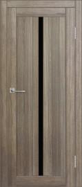 Межкомнатная дверь с экошпоном ДП DIM I-9 Taupe Wood Lacobel Black