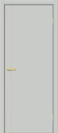 Межкомнатная дверь ПЭТ Браво-0.10.П (SG:P3) Grey Silk / Sgold
