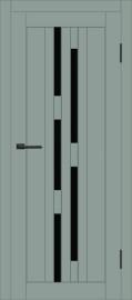 Межкомнатная дверь с экошпоном ДП DIM I-4 Gloomy sky Matt Lacobel Black