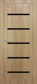 Межкомнатная дверь с экошпоном ДП DIM I-1 Sandy Wood Lacobel Black