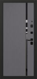 Входная дверь OIKO ACOUSTIC Art Black/Art Софт серый
