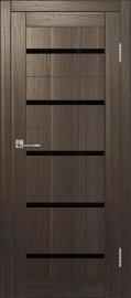 Межкомнатная дверь с экошпоном ДП DIM I-1 Choco Wood Lacobel Black