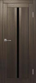 Межкомнатная дверь с экошпоном ДП DIM I-9 Choco Wood Lacobel Black