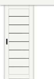 Межкомнатная дверь-купе ДП DIM I-3к Crystal Matt / Сатинато Графит