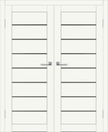 Двойная межкомнатная дверь с экошпоном ДП DIM I-3 Crystal Matt Сатинато Графит