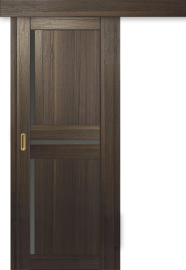 Межкомнатная дверь-купе ДП DIM I-5.1к Choco Wood / Сатинато Графит