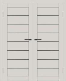 Двойная межкомнатная дверь с экошпоном ДП DIM I-3 Silk Matt Сатинато Графит