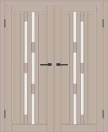 Двойная межкомнатная дверь с экошпоном ДП DIM I-4 Dune Matt Сатинато Белый