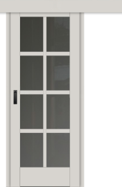 Межкомнатная дверь-купе ДП DIM I-14к Silk Matt Сатинато Графит