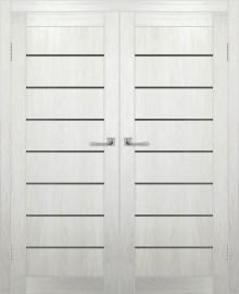 Двойная межкомнатная дверь с экошпоном ДП DIM I-3 Blond Wood Сатинато Графит