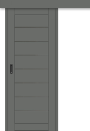 Межкомнатная дверь-купе ДП DIM I-3к Graphite Matt / Сатинато Графит