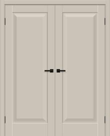 Двойная межкомнатная дверь ПЭТ Прима-20 Cream Silk